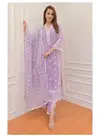 AK Pure Organza Embroidered Pakistani Suit Wholesale Clothing Suppliers In India